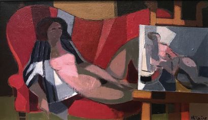 CAMILLE HILAIRE (1916-2004) Le modèle Huile...