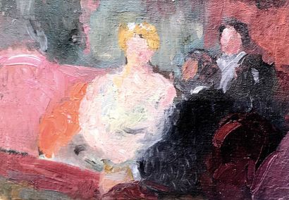 MARCEL COSSON (1878-1956) Attribué à Conversation...