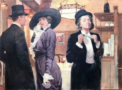 LEON ZEYTLINE (1885-1962) Vamp en smoking...