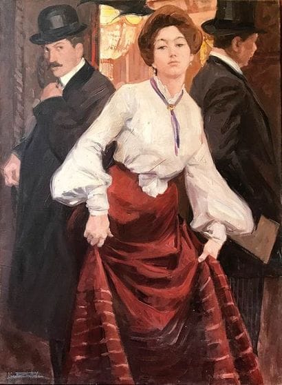 LEON ZEYTLINE (1885-1962) Un regard qui en...
