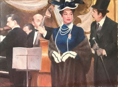 LEON ZEYTLINE (1885-1962) Le concert Huile...
