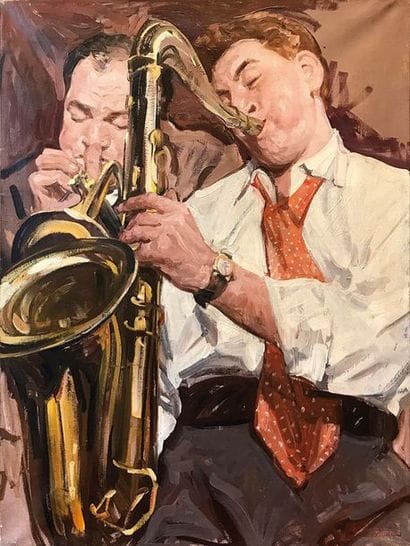 LEON ZEYTLINE (1885-1962) A bout de souffle...