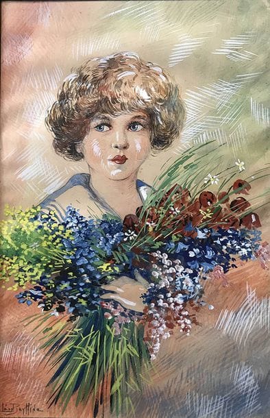 LEON ZEYTLINE (1885-1962) Jeune fille au...