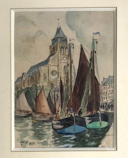 FRANK-WILL (1900-1950) Vue du Tréport, circa...