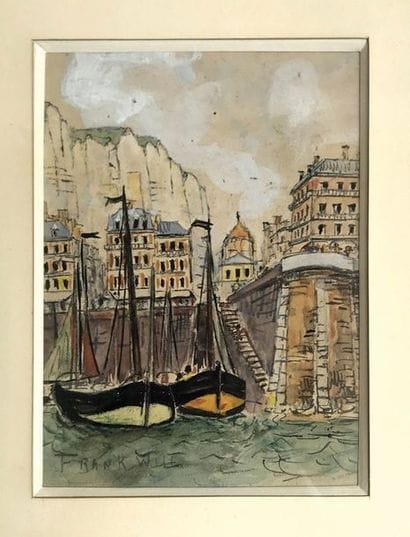 FRANK-WILL (1900-1950) Vue du Tréport, circa...