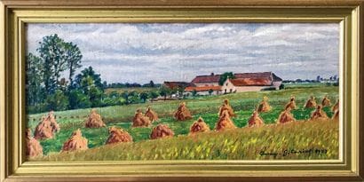 GUSTAVE CARIOT (1872-1950) Les Meules Huile...
