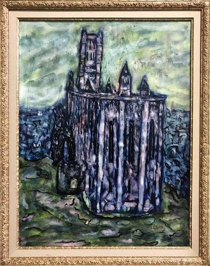 FAIBICH SCHRAGA ZARFIN (1899-1975) La cathédrale...