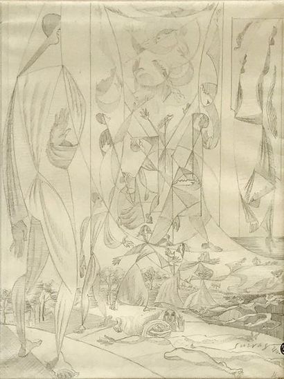 LEOPOLD SURVAGE (1879-1968) Etude préparatoire...