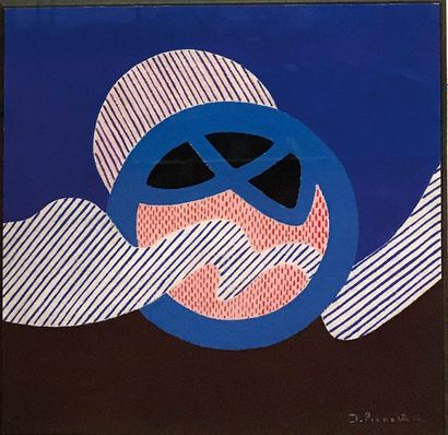 JAMES PICHETTE (1920-1996) Variations 3 Gouache...