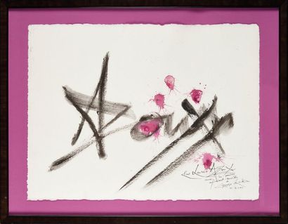 GEORGES MATHIEU (1921-2012) Composition pour...