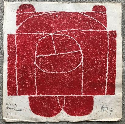PIERRE SZÉKELY (1923-2001) Vie Six Estampe...
