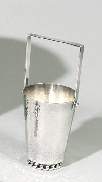 JEAN DESPRÉS (1889-1980) Seau à glace tronconique...