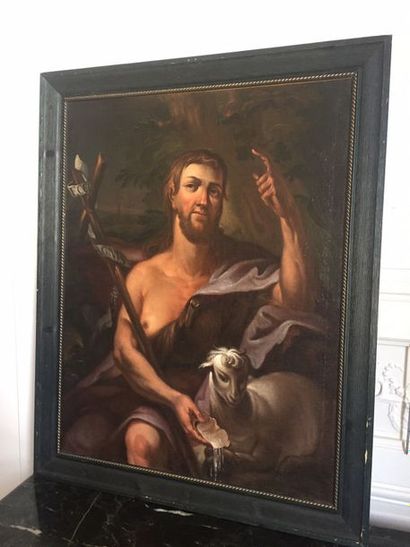 ECOLE ITALIENNE du XVIIème siècle Saint Jean...