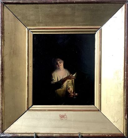 ECOLE HOLLANDAISE du XIXème siècle Servante...