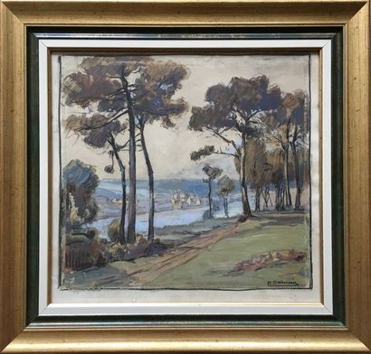 Henri Alphonse BARNOIN (1882-1940) Paysage...