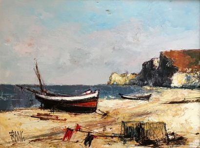 François FRANC (Né en 1926) Vues de port...