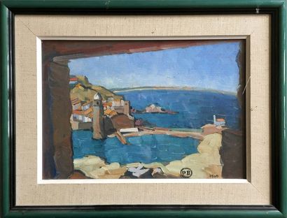 François FRANC (Né en 1926) Vues de port...