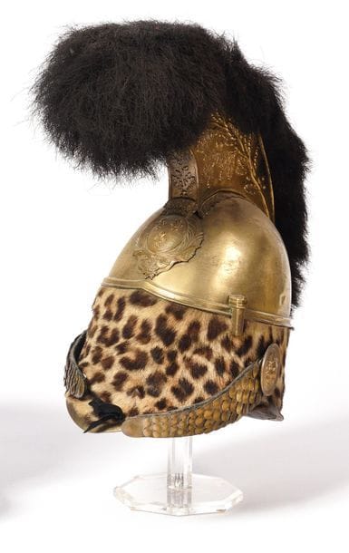 Casque d’officier de dragon type 1816 Cimier...