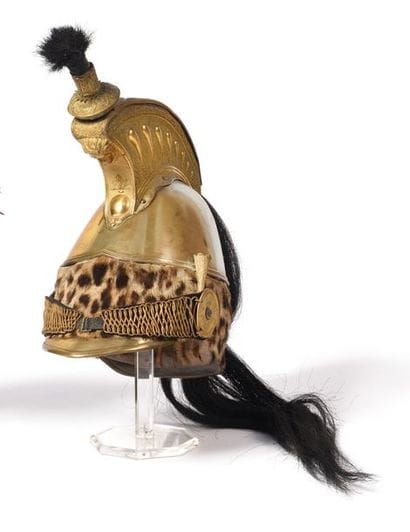 Casque d’officier de dragon modèle 1845....