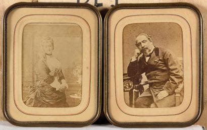 « L’Empereur Napoléon III et l’impératrice...