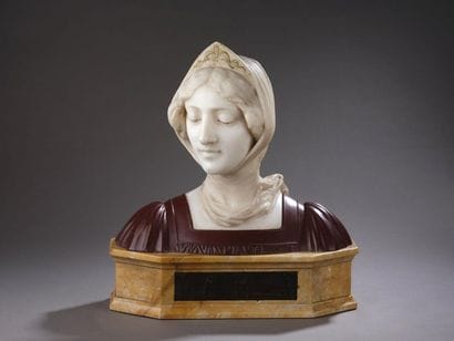 Italian school circa 1900.
Bust of a young...