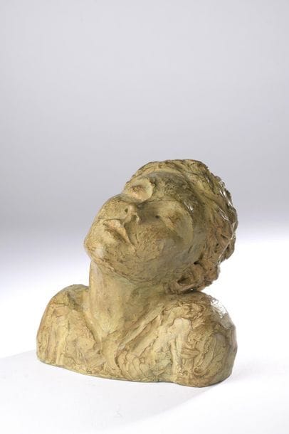 J. SIGUIER (XXe siècle).
Buste d'une rêveuse....