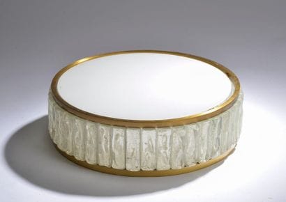 Maison Jean PERZEL.
Plafonnier circulaire,...