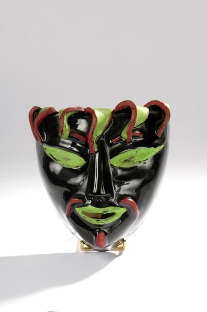 Colette GUEDEN (1905-2000).
Applique masque...