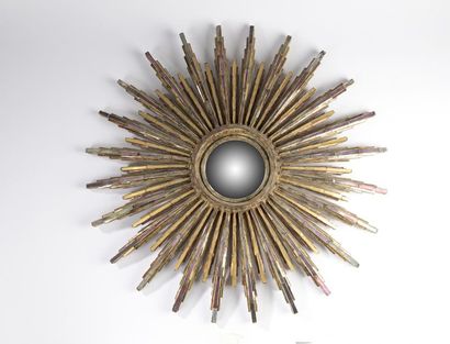 Line VAUTRIN (1913-1997).
Miroir circulaire...