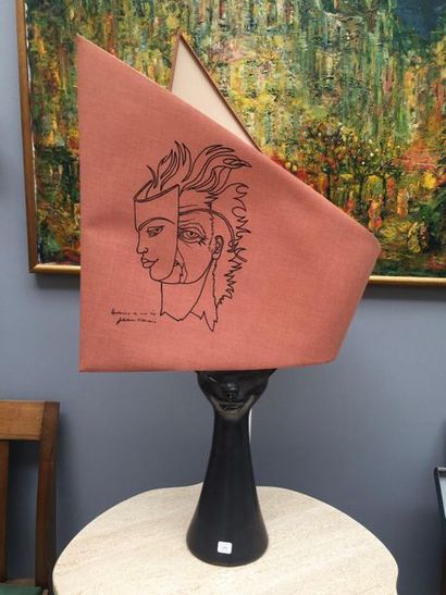 Jean MARAIS (1913-1998)
Lampe chat en céramique...