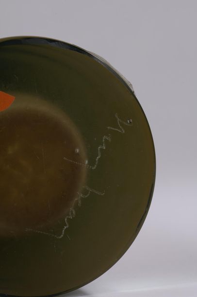Henry DEAN (XXe siècle).
Vase soliflore en...