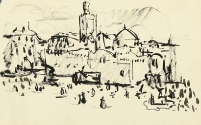 Émile OTHON FRIESZ (1879-1949). 
La mosquée...