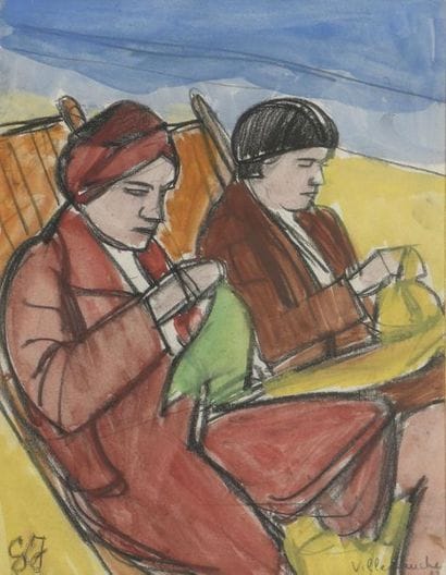 Léon JOUHAUD (1874-1950).
Promeneur au béret...