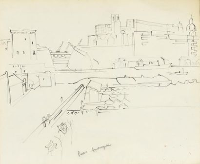 Pierre AMBROGIANI (1907-1985).
Le port de...