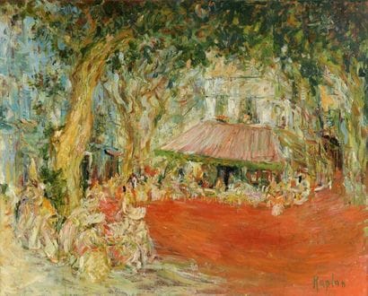 Mark KAPLAN (né en 1950).
La place rouge.
Huile...