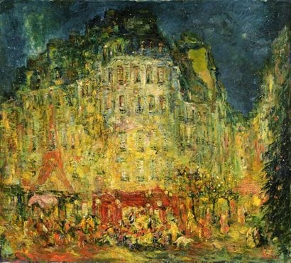 Mark KAPLAN (né en 1950).
Place animée la...