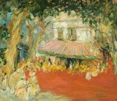 Mark KAPLAN (né en 1950).
Le café sur la...