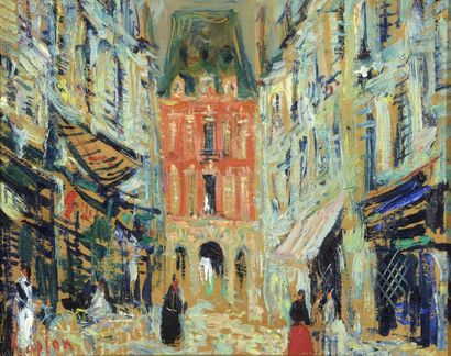 Mark KAPLAN (né en 1950).
L'immeuble rouge....