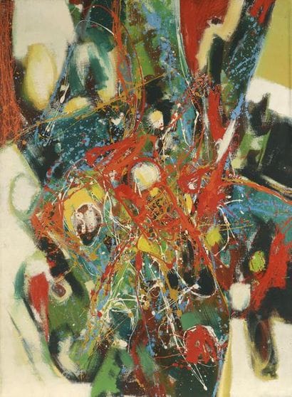 Joël FROMENT (né en 1938).
Composition dripping....