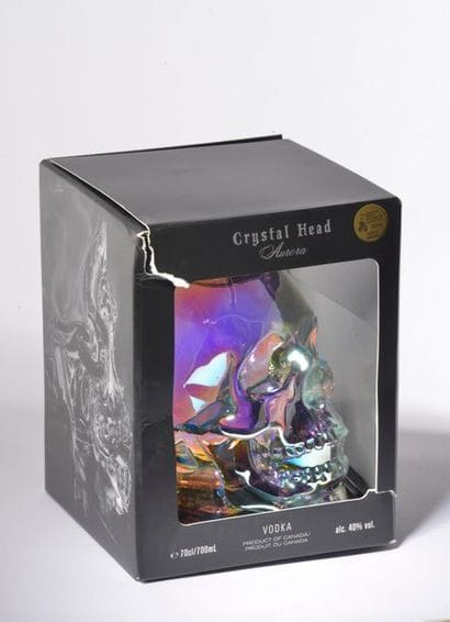 *10 bottles (70 cl) of Crytal Head Aurora...