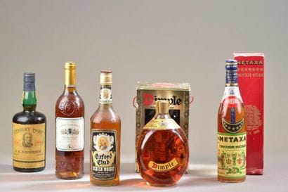 *Set of 5 bottles SPIRIT WINES (Porto Andresen,...