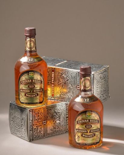 2 bouteilles SCOTCH WHISKY Chivas Regal 12...