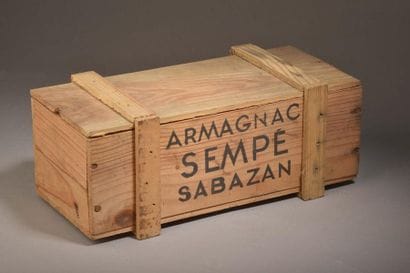 1 bouteille ARMAGNAC Sempé (TLB), caisse...
