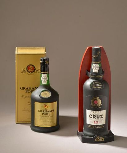2 bouteilles PORTO 10 ans (Cruz Graham's)...