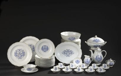 BERNARDAUD for CHRISTOFLE.
White porcelain...