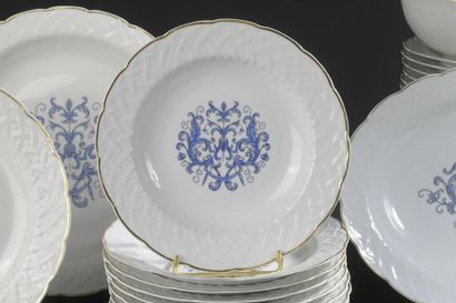 BERNARDAUD for CHRISTOFLE.
White porcelain...