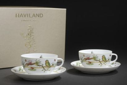LIMOGES, HAVILAND.
Teacup set model 