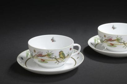 LIMOGES, HAVILAND.
Teacup set model 