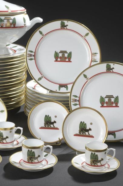LIMOGES for CARTIER.
White porcelain 