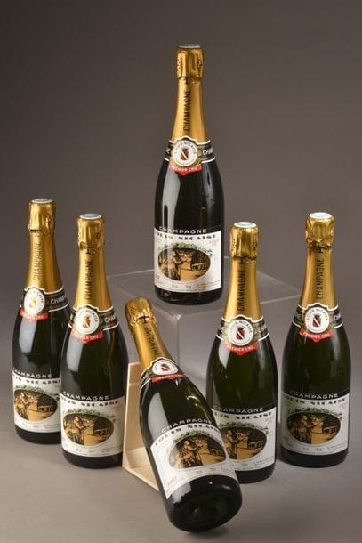 6 bottles CHAMPAGNE L. Nicaise 1997 